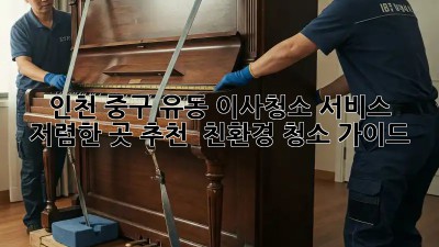 인천 중구 유동 이사청소 서비스: 저렴한 곳 추천 & 친환경 청소 가이드! ✨
