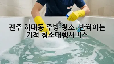 진주 하대동 주방 청소 ✨ 반짝이는 기적! #청소대행서비스